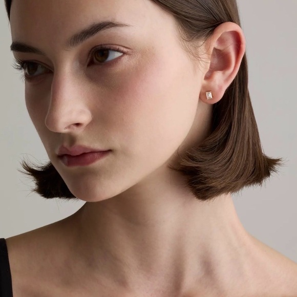 Quince Jewelry - Quince 14k Gold Lab Grown Diamond Emerald Solitaire Studs